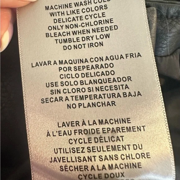 LEVI STRAUSS Black Biker Jacket - Picture 9 of 9